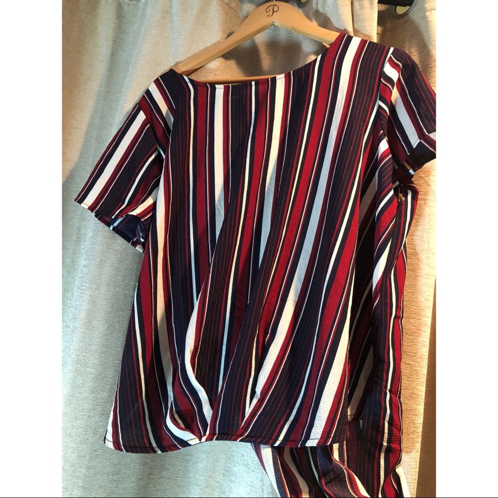 Hi/low blouse